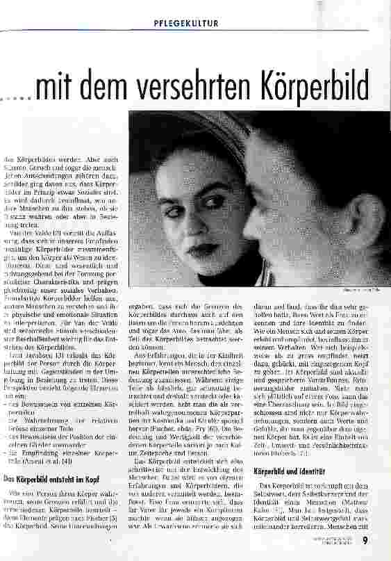 Vorschauseite 2: Aussöhnung mit dem versehrten Körperbild Körperliche Auswirkungen von Krebs und dessen Behandlung