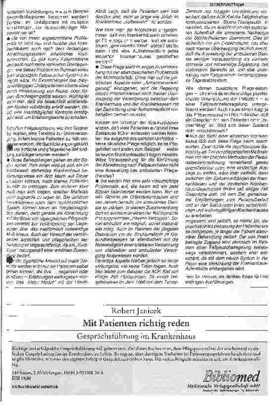 Vorschauseite 2: Diagnosebezogene Fallpauschalen Modellversuch in der Klinik Dr. Uthoff, Kiel