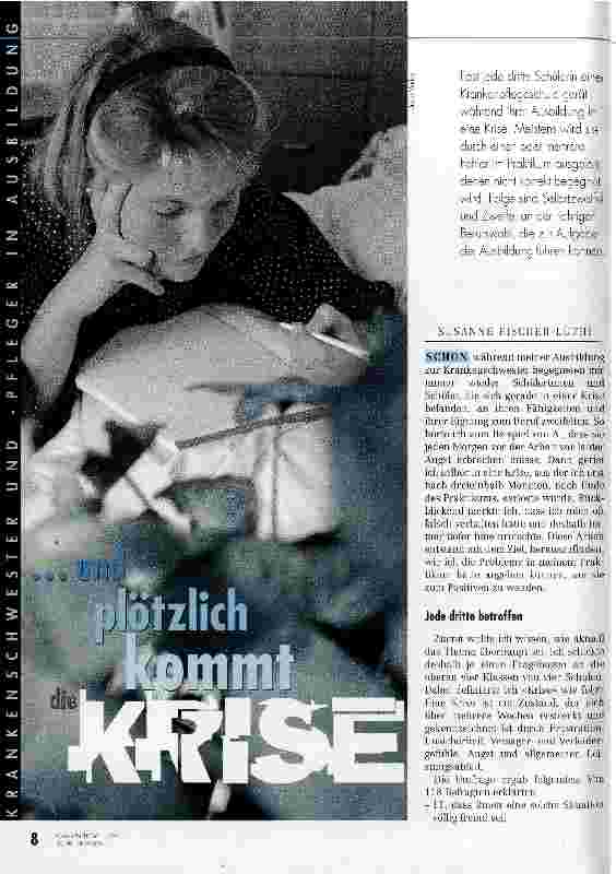Vorschauseite 1: ...und plötzlich kommt die Krise