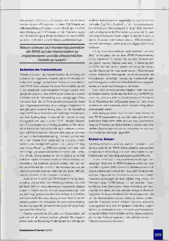 Vorschauseite 4: Patientendatenmanagementsysteme: Qualität für Patienten sichern