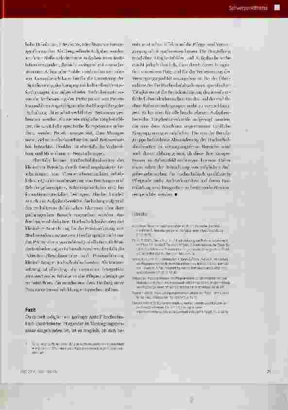 Vorschauseite 6: Tätigkeitsfelder und Aufgabenbereiche hochschulisch qualifizierter Pflegender