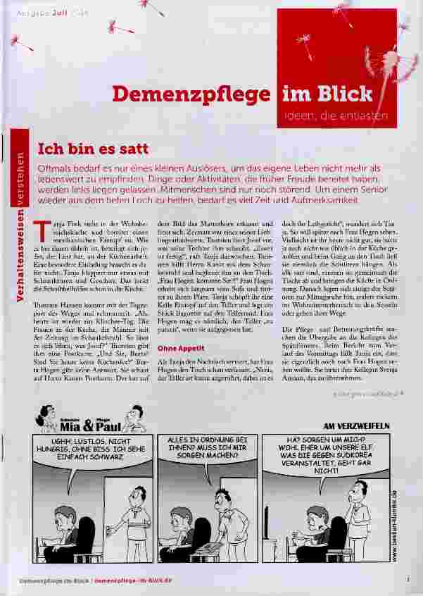 Vorschauseite 1: Ich bin es satt