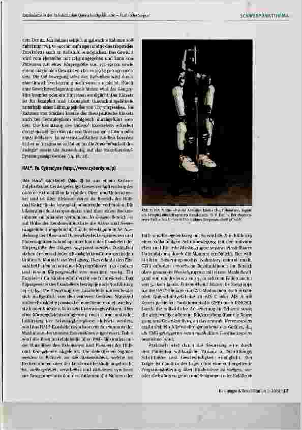 Vorschauseite 5: Exoskelette in der Rehabilitation Querschnittgelähmter Fluch oder Segen?