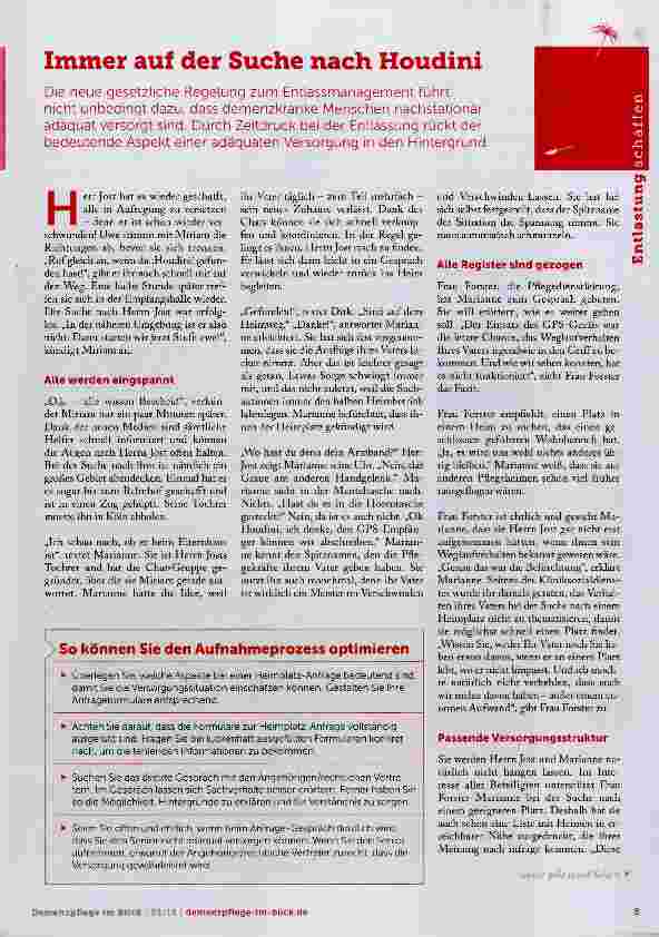 Vorschauseite 1: Immer auf der Suche nach Houdini