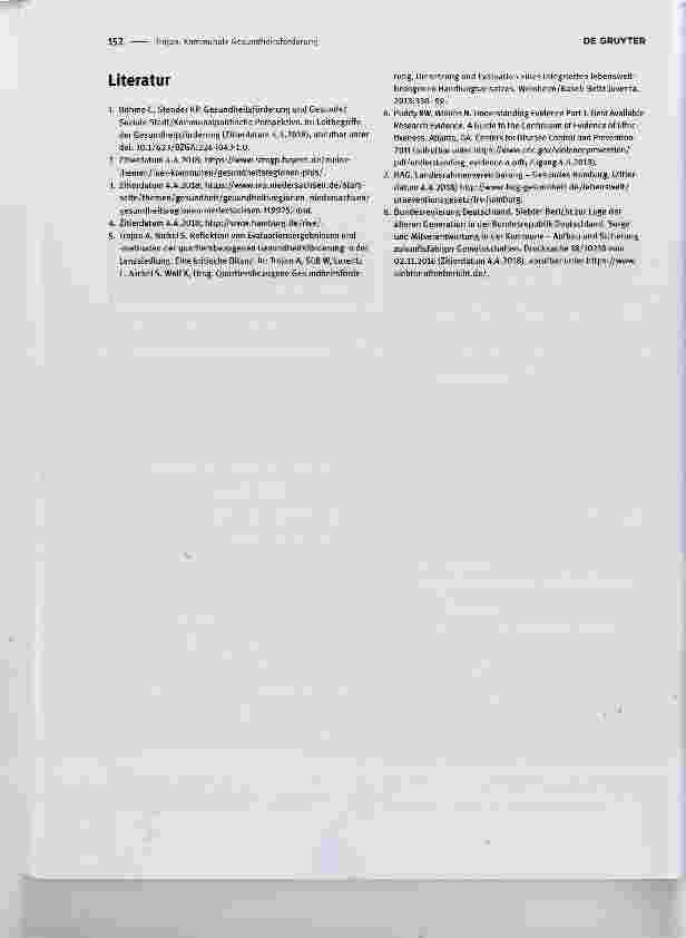 Vorschauseite 3: Kommunale Gesundheitsförderung