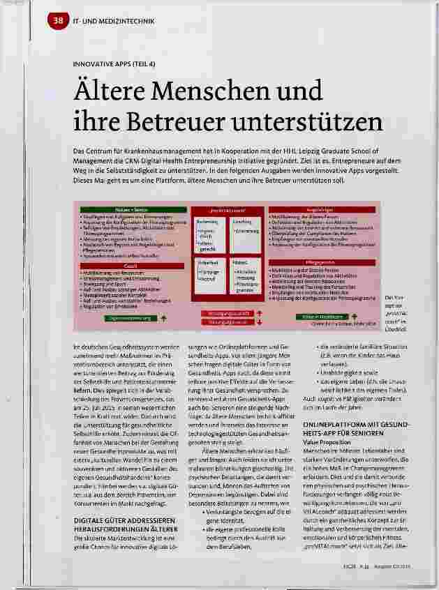 Vorschauseite 1: INNOVATIVE APRS (TEIL 4) Ältere Menschen und ihre Betreuer unterstützen