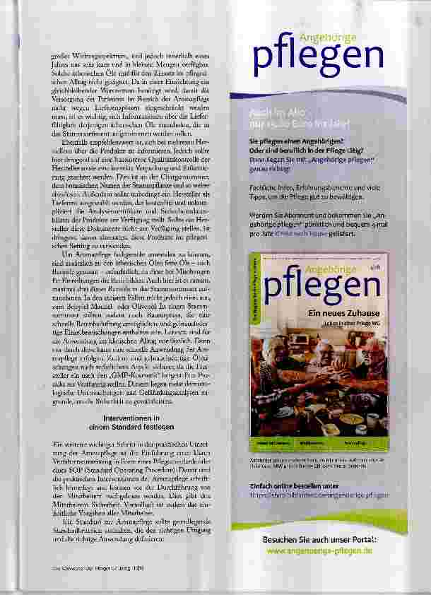 Vorschauseite 3: Aromapflege in den Klinikalltag integrieren
