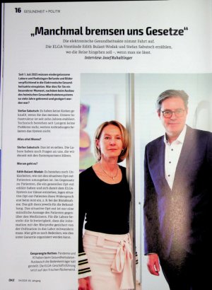 Vorschauseite 1: „Manchmal bremsen uns Gesetze“