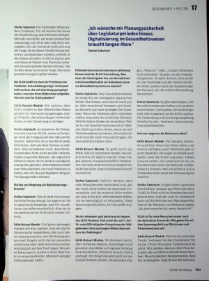 Vorschauseite 2: „Manchmal bremsen uns Gesetze“
