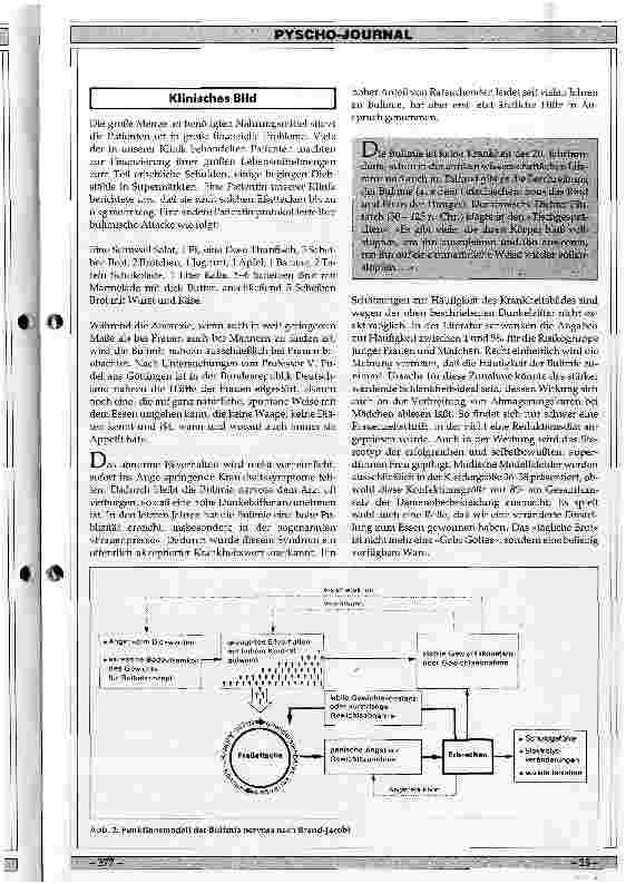 Vorschauseite 2: Das süchtige Eßverhalten: Bulima nervosa
