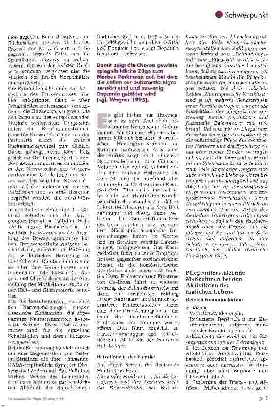 Vorschauseite 2: Pflege eines Menschen mit Chorea Huntington