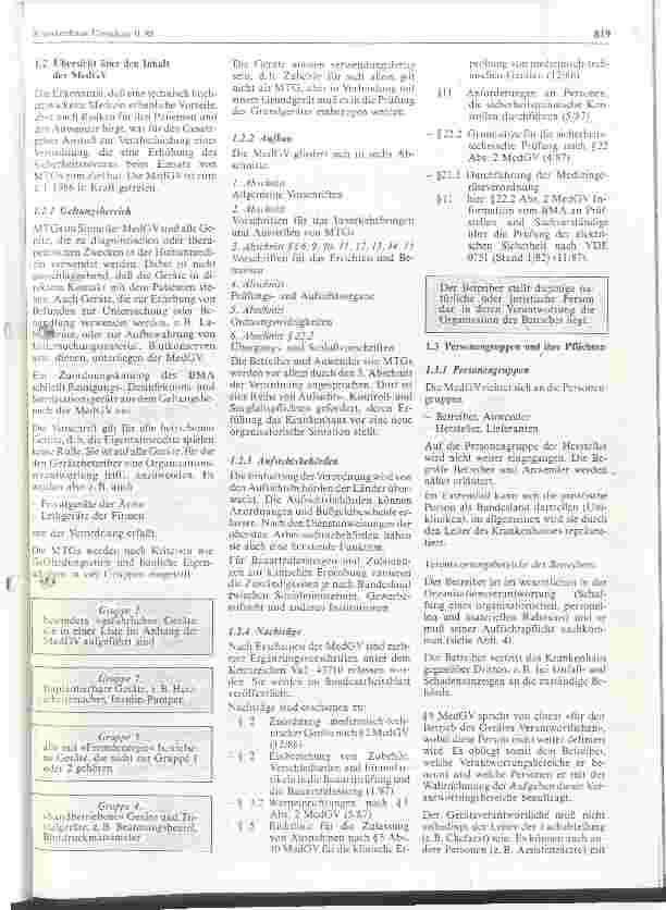 Vorschauseite 3: Umsetzung der MedGV und Einführung eines Gerätemanagements Teil I