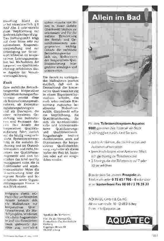 Vorschauseite 6: Rechtliche Aspekte der kooperativen Qualitätssicherung