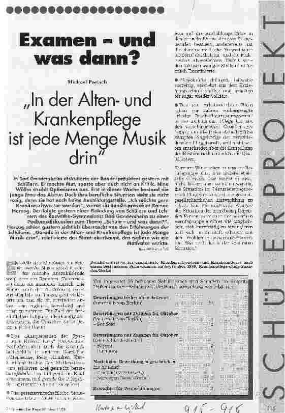 Vorschauseite 1: Examen - und was dann?