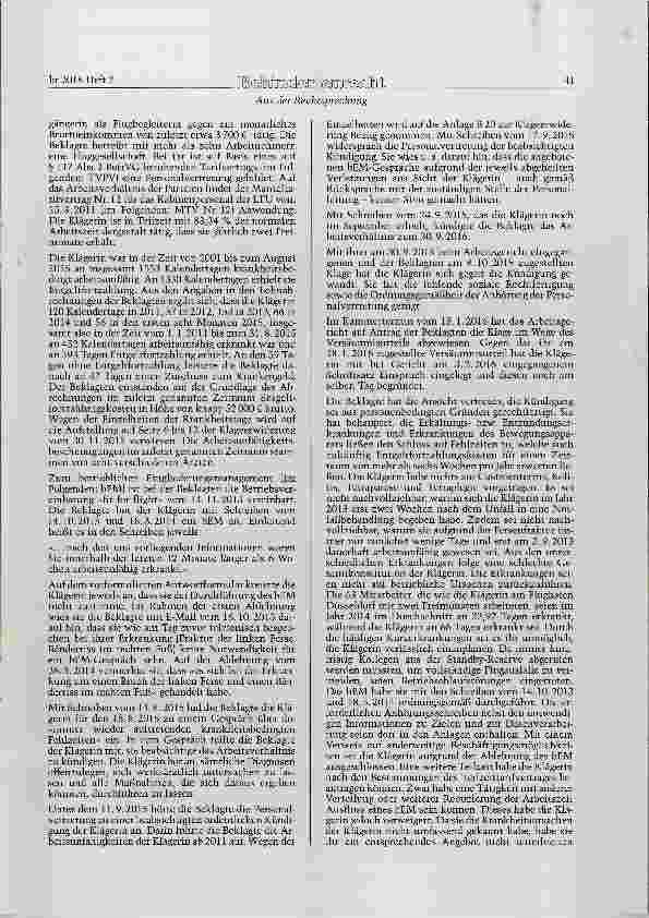Vorschauseite 6: SGB IX § 84 Abs. 2; GewO § 106 Satz 1; BGB §315 Betriebliches Eingliederungsmanagement Weisungsrecht des Arbeitgebers