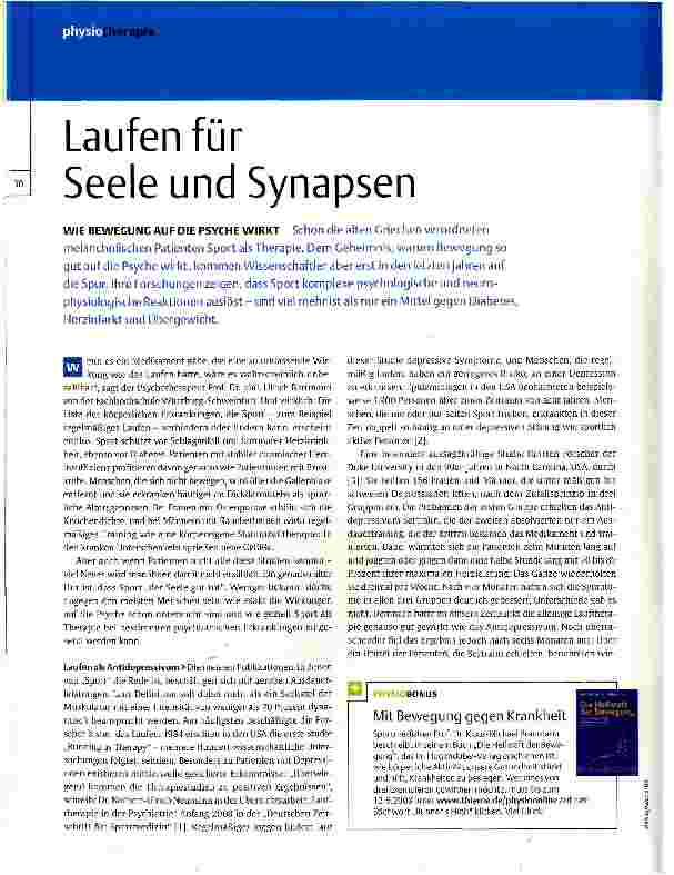 Vorschauseite 1: Laufen für Seele und Synapsen