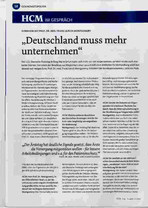 Vorschauseite 1: Deutschland muss mehr unternehmen