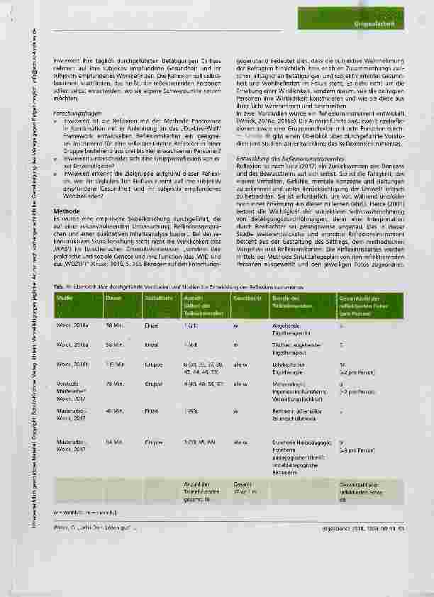 Vorschauseite 4: „Lebe dein Leben gut Entwicklung eines Reflexionsinstrumentes für Gesundheitsförderung in Anlehnung an das kanadische „Do-Live-Well Framework (Moll et al., 2015)