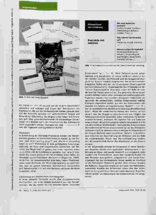 Vorschauseite 5: „Lebe dein Leben gut Entwicklung eines Reflexionsinstrumentes für Gesundheitsförderung in Anlehnung an das kanadische „Do-Live-Well Framework (Moll et al., 2015)