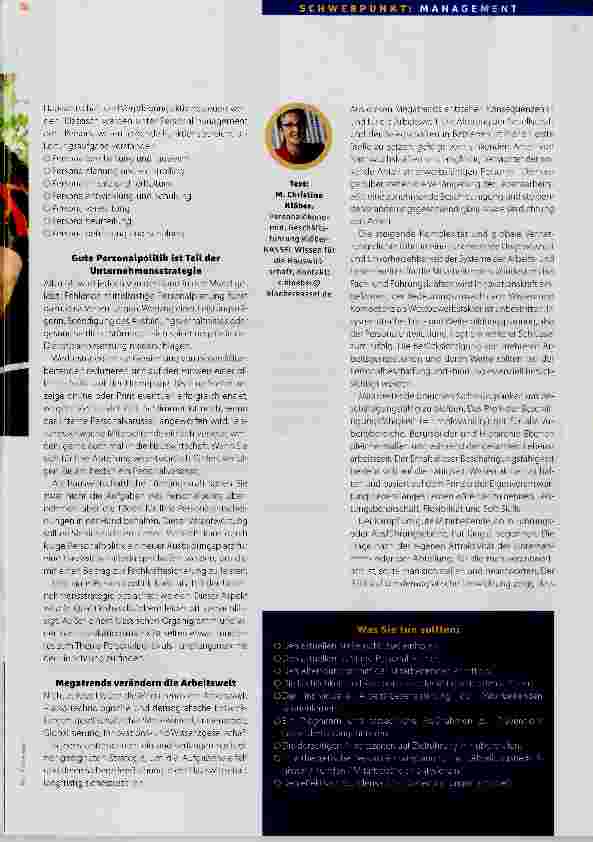 Vorschauseite 2: Mitarbeiter: Ihr höchstes Gut