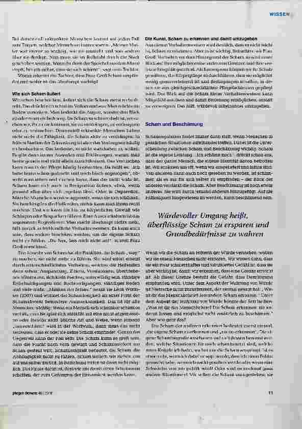 Vorschauseite 4: Scham als Hüterin der Würde