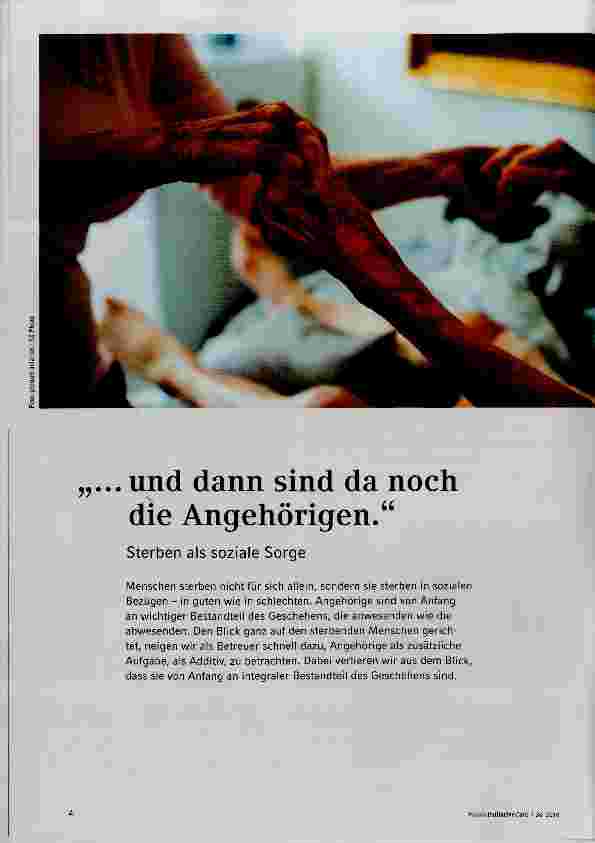 Vorschauseite 1: ... und dann sind da noch die Angehörigen.