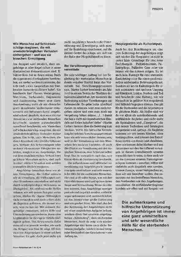 Vorschauseite 4: ... und dann sind da noch die Angehörigen.