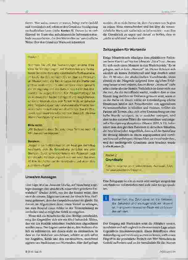 Vorschauseite 2: Umgang mit Wartenden
