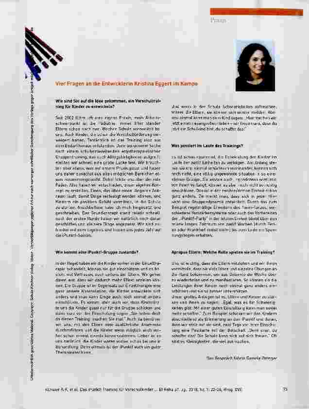 Vorschauseite 4: Gut vorbereitet in den Schulalltag starten Das iPunkt! Training für Vorschulkinder®