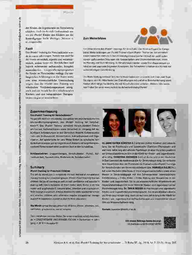 Vorschauseite 5: Gut vorbereitet in den Schulalltag starten Das iPunkt! Training für Vorschulkinder®