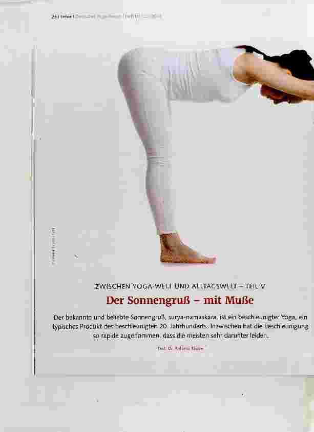 Vorschauseite 1: Der Sonnengruß mit Muße