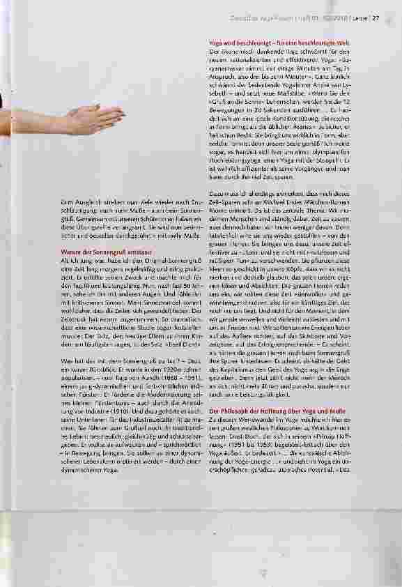 Vorschauseite 2: Der Sonnengruß mit Muße