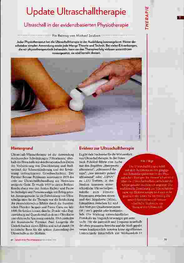 Vorschauseite 1: Update Ultraschalltherapie