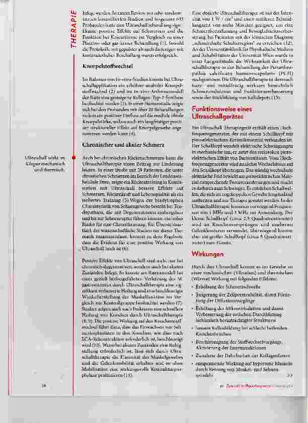 Vorschauseite 2: Update Ultraschalltherapie