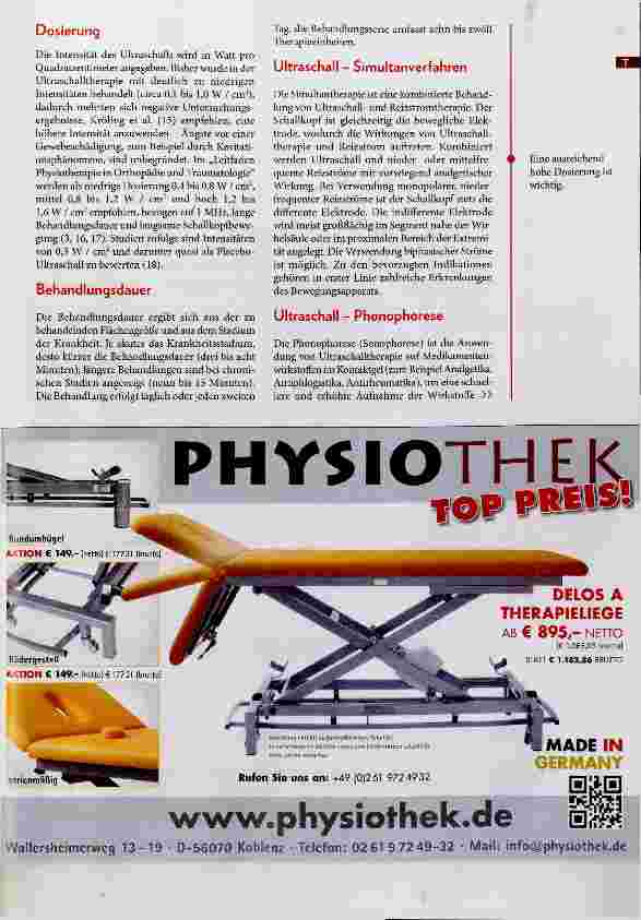 Vorschauseite 5: Update Ultraschalltherapie