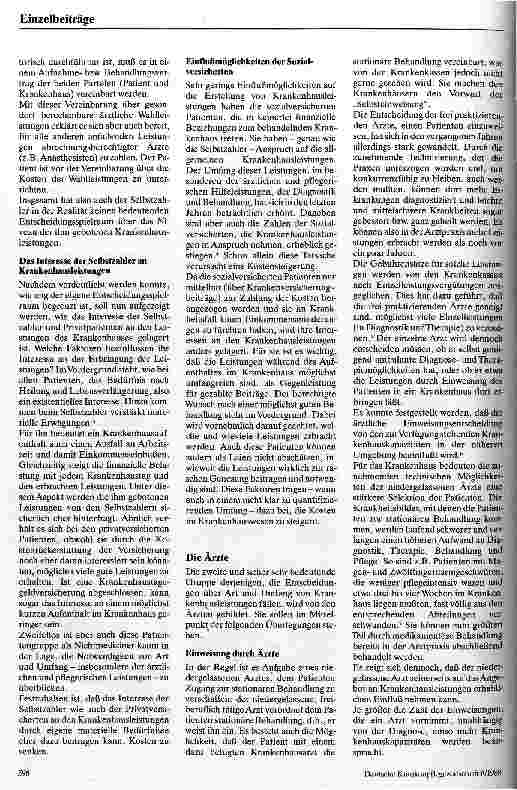 Vorschauseite 2: Einflußfaktoren auf die Krankenhauswirtschaft