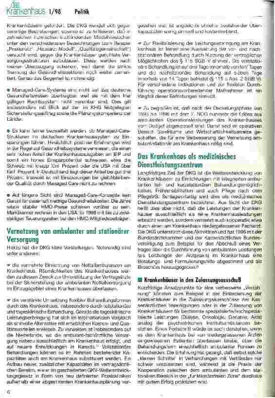 Vorschauseite 6: Gesundheitspolitik am Scheideweg Wie teuer darf unser Gesundheitssystem werden?