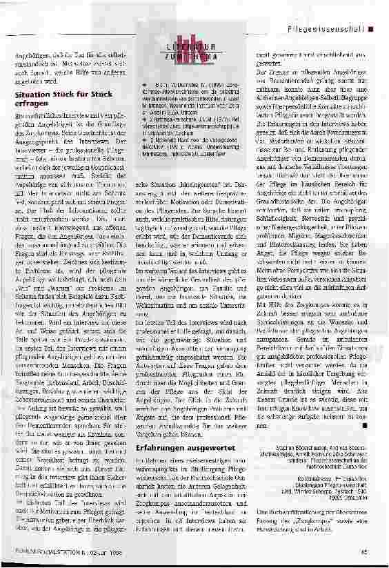 Vorschauseite 3: Der Zorgkompas Niederländisches Instrument für die Arbeit mit pflegenden Angehörigen