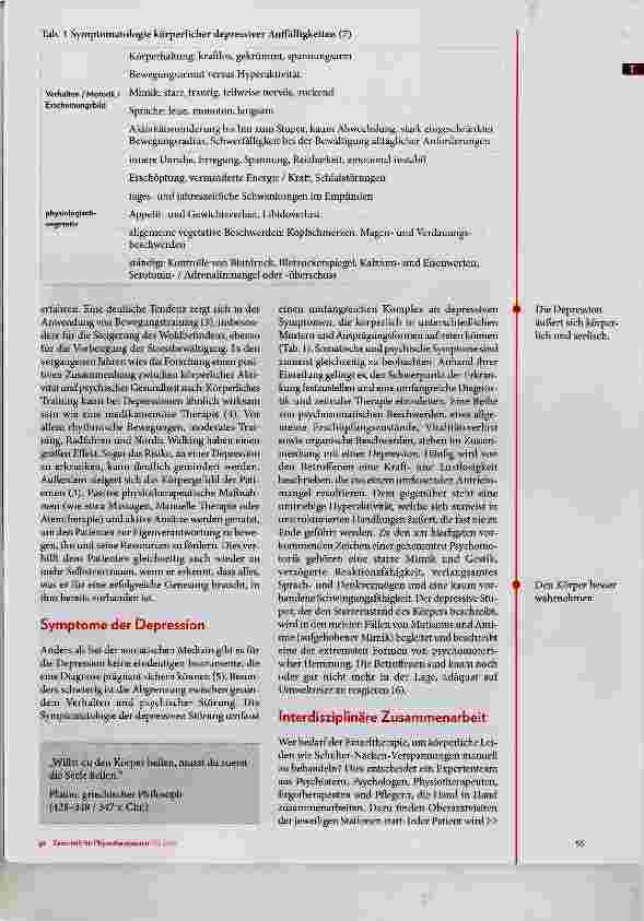 Vorschauseite 2: Physiotherapie in der Akutpsychiatrie