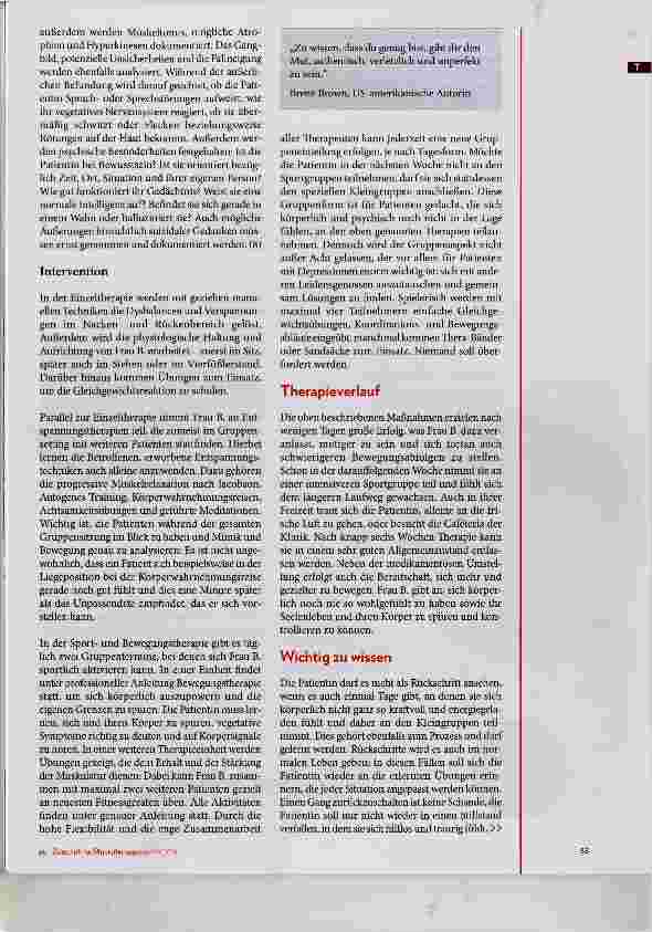 Vorschauseite 4: Physiotherapie in der Akutpsychiatrie
