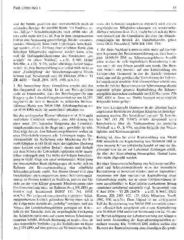 Vorschauseite 3: Anpassung einer Schmerzensgeldrente