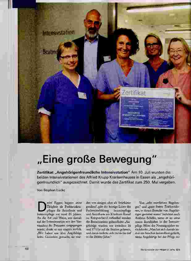 Vorschauseite 1: Eine große Bewegung