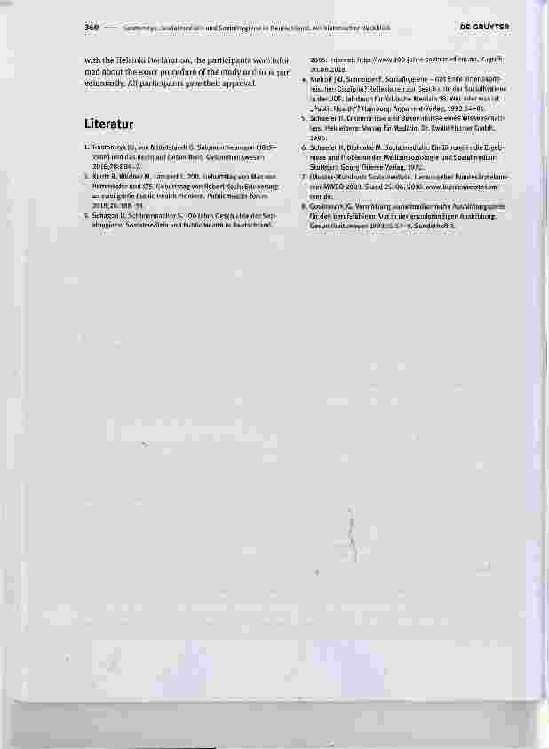 Vorschauseite 4: Sozialmedizin und Sozialhygiene in Deutschland: ein historischer Rückblick