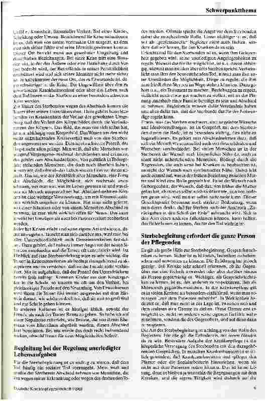 Vorschauseite 2: Die Pflege Sterbender- Teil der Krankenpflege Sterben und Sterbebegleitung aus Sicht der Krankenpflege