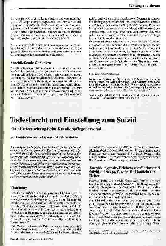 Vorschauseite 4: Die Pflege Sterbender- Teil der Krankenpflege Sterben und Sterbebegleitung aus Sicht der Krankenpflege