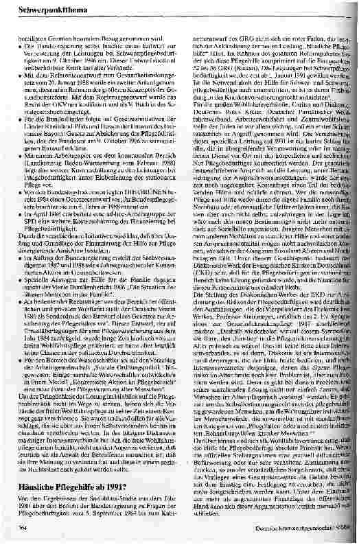 Vorschauseite 2: Die Leistung Pflegehilfe im Rahmen des GRG Zukunftsversion oder erster Einstieg