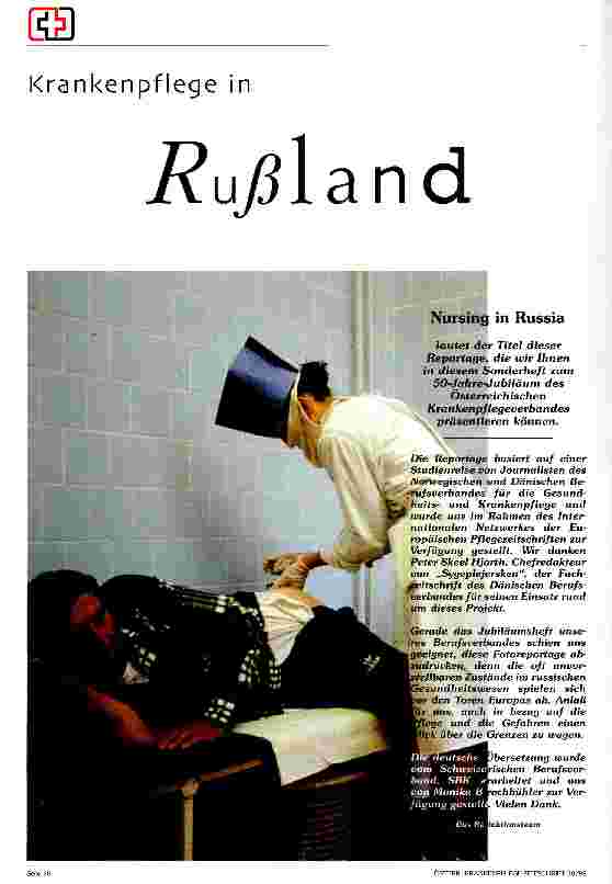 Vorschauseite 1: Krankenpflege in Rußland