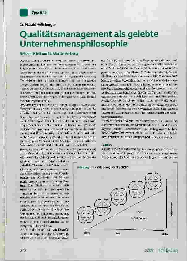 Vorschauseite 1: Qualitätsmanagement als gelebte Unternehmensphilosophie