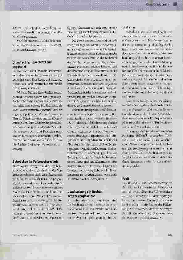 Vorschauseite 2: Alles was Recht ist für EU-Patienten