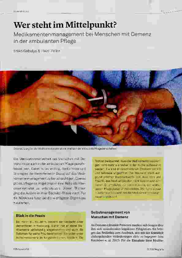 Vorschauseite 1: Wer steht im Mittelpunkt?